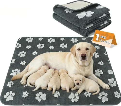 Miniatura 21 de KOOLTAIL Almohadillas lavables para orina de perros, paquete de 2 almohadillas de entrenamiento súper absorbentes reutilizables impermeables