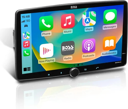 Miniatura 7 de BOSS Audio Systems BVCP9700A-FL Estéreo de automóvil DIN inalámbrico Apple CarPlay, Android Auto, pantalla táctil de 7 pulgadas, Bluetooth, receptor