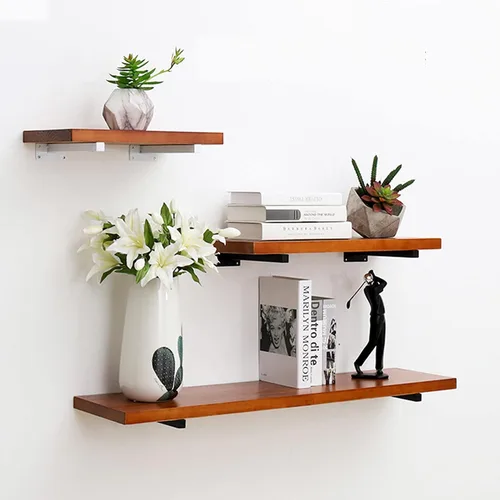 Miniatura 6 de Soporte de estante industrial, soportes de pared retro, soportes ocultos para estantes flotantes, soportes multifuncionales de hierro