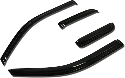 Miniatura 45 de DNA Motoring WVS-T2-0156 - Juego de 4 protectores de lluvia para ventana 04-08 Pacifica CS V6, tinte de humo, deflector de sol, viento y lluvia