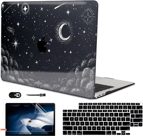 Miniatura 22 de Funda para MacBook Air de 13 pulgadas 2021 2020 2019 2018 para Mac A2337 M1 A2179 A1932 Funda con Touch ID, funda rígida de plástico