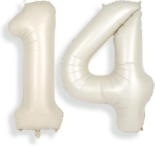 Miniatura 9 de SUWEN Globos de helio grandes de 102 cm (40 pulgadas) con letra S en color crema. Globos grandes de papel de aluminio con letra en helio, de A a Z.