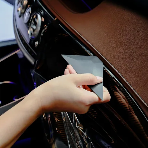 Miniatura 6 de FOSHIO Pequeñas herramientas de tintado de ventana de escobilla de goma triangular, herramienta de vinilo para envolver el automóvil, para envolver