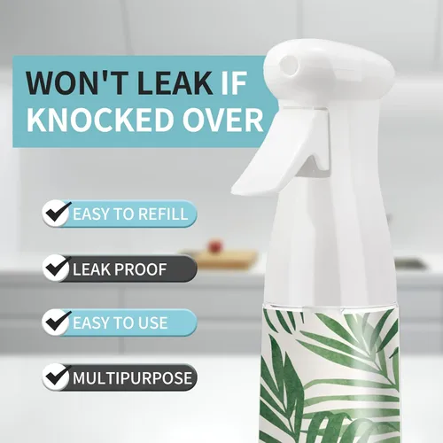 Miniatura 2 de Botella de spray para el cabello, espray vacío continuo para peinado, limpieza, plantas, nebulización y cuidado de la piel Verde