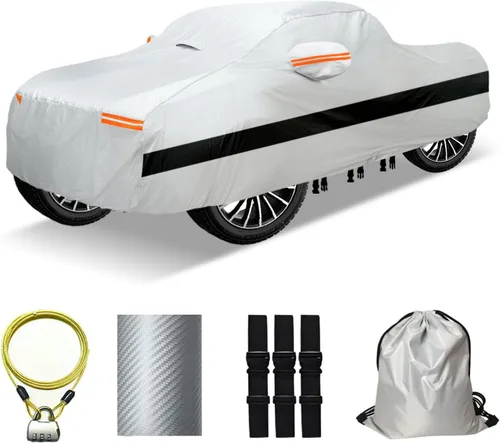 Miniatura 17 de Funda para coche SUV de 30 capas para automóviles, impermeable para todo tipo de clima, protección UV, resistente a la nieve, resistente al viento
