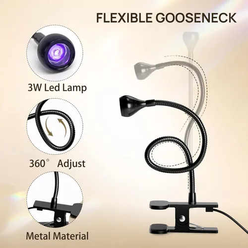 Miniatura 4 de AORAEM Lámpara de uñas LED UV, luz UV de secado rápido para uñas de gel, lámpara LED de curado de uñas con control de pie, luz de curado flash