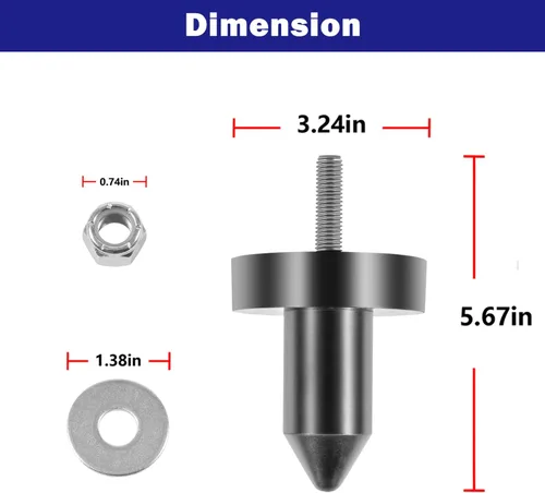 Miniatura 7 de 924-5410 Kit de pasadores de capó para Kenworth T600/T600A, T800, W900 T2000, T400, T440, T450, T470, T660 Reemplazo de polietileno