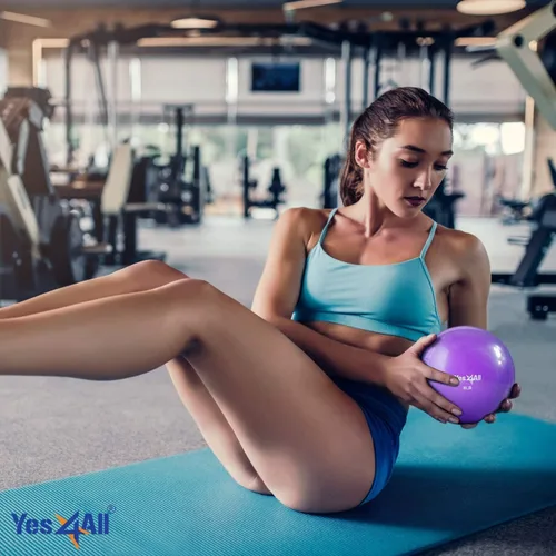 Miniatura 4 de Yes4All - Bolas de tonificación con peso para ejercicio, bolas medicinales suaves para ejercicio, pilates, yoga, equilibrio, flexibilidad, 2-10