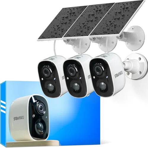 Miniatura 12 de SOVMIKU CG6 Mejor cámara de seguridad solar inalámbrica para exteriores, cámara alimentada por batería, fácil de configurar, detección de movimiento