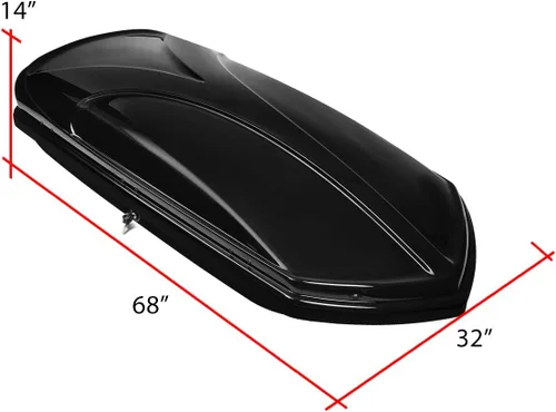 Miniatura 6 de DNA Motoring Portaequipajes para Techo Compatible con BMW X1 de 10-15, Portaequipajes de Cáscara Dura Impermeable con Cerradura Montaje Superior +