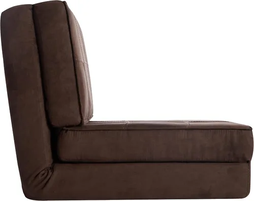 Miniatura 5 de Urban Lifestyle Ultra Suede - Silla abatible convertible, 28.5 pulgadas de largo x 29.53 pulgadas de ancho x 23.0 pulgadas de alto, marrón