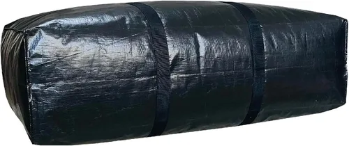 Miniatura 12 de Bolsa de lona de almacenamiento extra grande para viajes, bolsa de lona de viaje gigante de gran tamaño negra