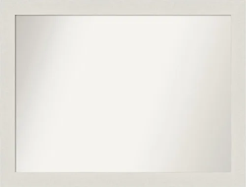 Miniatura 306 de Amanti Art Espejo de baño blanco para sobre el fregadero, 24 x 24 pulgadas, hecho a medida, espejo de tocador cuadrado blanco estrecho, marco