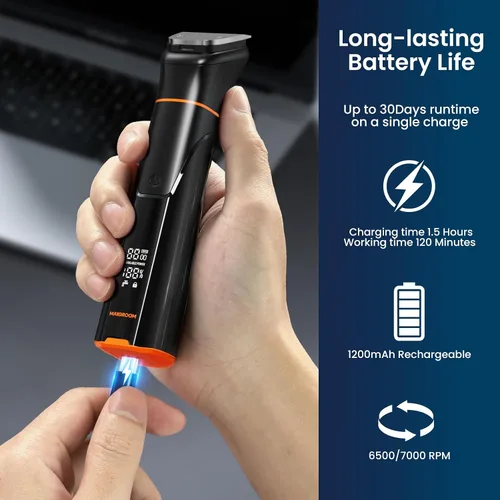 Miniatura 5 de MAXGROOM - Cortadora de barba 6 en 1 para hombres, afeitadora eléctrica inalámbrica impermeable, kit de aseo para bigote, cabello, cara, nariz