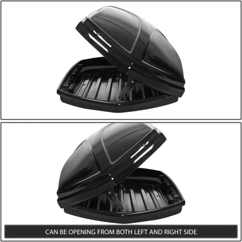 Miniatura 5 de DNA Motoring Portaequipajes para Techo Compatible con BMW X1 de 10-15, Portaequipajes de Cáscara Dura Impermeable con Cerradura Montaje Superior +