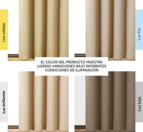 Miniatura 3 de NICETOWN - Cortinas totalmente opacas para sala de estar, protección de privacidad y reducción de ruido, paneles de cortina con ojales, forro negro