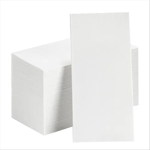 Miniatura 12 de Servilletas de cena desechables de papel rosa, [paquete de 300] servilletas de papel rosa acolchadas de 12" x 17" para bodas, recepciones, baños
