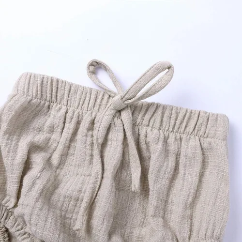 Miniatura 5 de MYGBCPJS Conjunto de 2 piezas de camiseta + pantalones cortos de algodón de manga corta para bebés niños y niñas