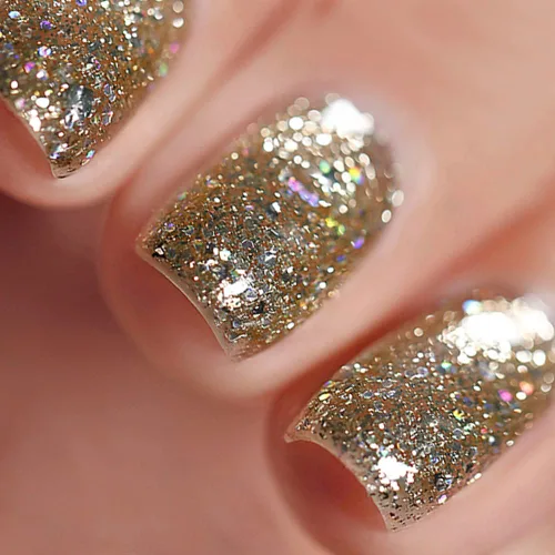 Miniatura 8 de Vishine - Esmalte de uñas de gel con purpurina de diamante, oro claro brillante, lámpara UV LED de desprendimiento brillante, color brillante