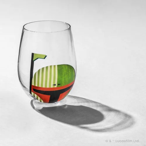 Miniatura 4 de JoyJolt Star Wars™ - Vasos para casco sin tallo, juego de 4 vasos grandes de vidrio de 19 onzas, regalos de cocina de guerra y coleccionables