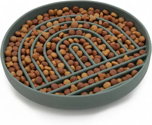Miniatura 20 de Should We Go? Comedero lento para perros y cachorros, cuenco de silicona para comer lentamente, diseño moderno de alfombrilla para lamer, reduce