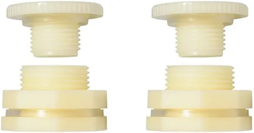 Miniatura 11 de Quickun Adaptador de conector de tanque de agua de mamparo ABS de 1 pulgada con enchufes a granel de montaje de tubería (juego de 4)
