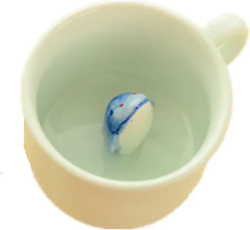 Miniatura 10 de Taza de café ZaH, 10 onzas, diseño con animal 3D en el fondo, Estándar, Duck