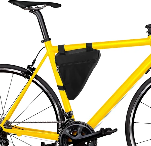 Miniatura 2 de X AUTOHAUX Bolsa de marco triangular para bicicleta Bolsa frontal Bolsa de almacenamiento de ciclismo para bicicletas de montaña de carretera
