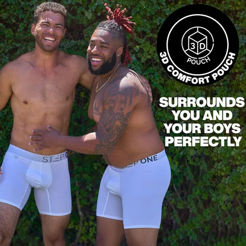 Miniatura 2 de STEP ONE Mens Underwear Trunk Briefs - Underwear for Men, Moisture-Wicking, 3D Pouch + No Ride Up Trunk Briefs for Men