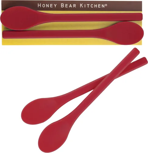 Miniatura 11 de Honey Bear Kitchen Cuchara agitadora de silicona (juego de 2, gris piedra) para café y té Gris Stone