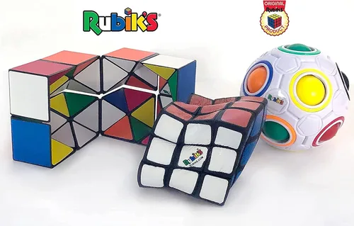 Miniatura 2 de Rubiks - Juego de regalo de 3 piezas, cubo blando, estrella mágica, bola arcoíris