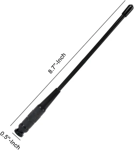 Miniatura 2 de Antena BNC HYS-701N de doble banda VHF/UHF 2M 70CM Antena para ICOM IC-A14 IC-V8 Vertex HX300 HX320 Kenwood TK100 TK200 Radio de mano (3 unidades)
