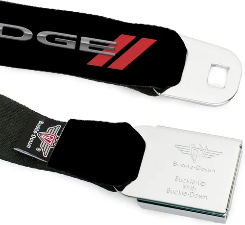 Miniatura 9 de Buckle-Down Cinturón de seguridad - Dodge Red Rhombus REPEAT - 1.5 pulgadas de ancho - 32-52 pulgadas de largo