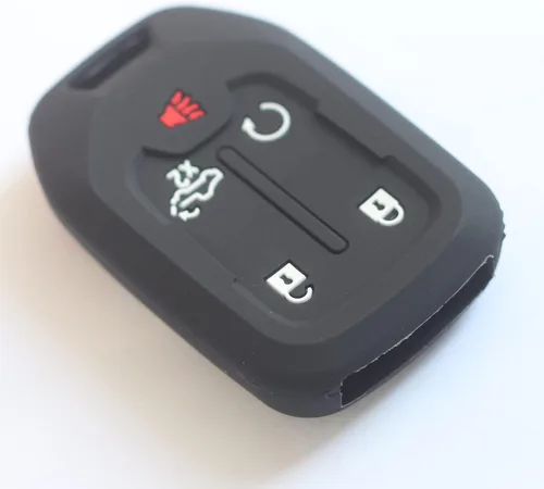 Miniatura 3 de 2 fundas para llavero de 5 botones compatibles con Chevy Silverado, Gris negro, Pequeño