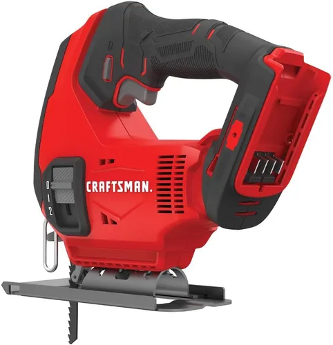 Miniatura 10 de CRAFTSMAN Sierra de calar inalámbrica V20, 3 ajustes orbitales, hasta 2,500 SPM, solo herramienta desnuda (CMCS600B)