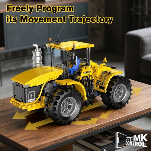 Miniatura 3 de Mould King 17081 RC Technik City Tractor Building Set, MOC Semi Construcción Vehículos Farm Sets para Adultos, 1401 Piezas Control Remoto