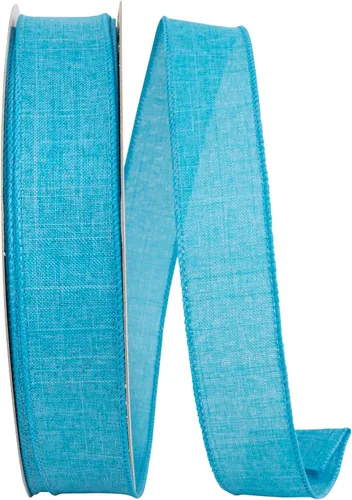 Miniatura 35 de Cinta Reliant Ribbon 92573W-031-09K para borde con alambre Everyday Linen Value, 1-1/2 pulgadas x 50 yardas, color negro
