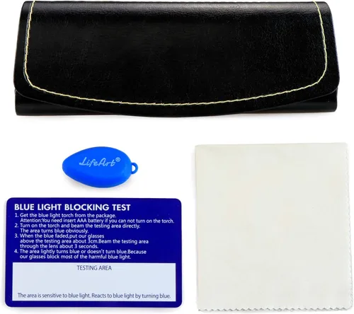 Miniatura 4 de LifeArt Funda rígida para gafas de sol funda de piel sintética de moda ligera