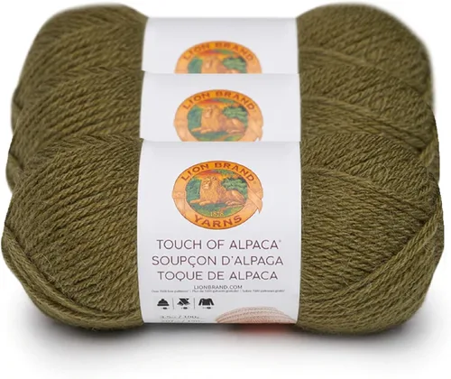 Miniatura 19 de Lion Brand Yarn (1 madeja) Hilo Touch of Alpaca, Carmesí