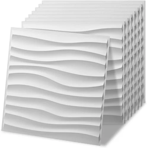 Miniatura 11 de Art3d Paneles de pared 3D de PVC blanco - 32 pies cuadrados de elegante decoración de pared para espacios domésticos y comerciales