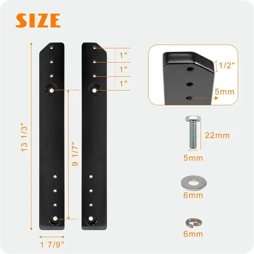Miniatura 3 de Kit extensor de equipaje ajustable de 1 a 3 pulgadas, placa de montaje compatible con Harley Touring Electra Glides Road Glides Road Kings Street