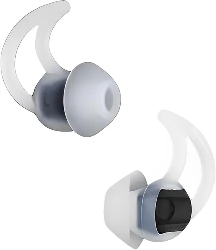 Miniatura 7 de Puntas de auriculares para auriculares Bose QC20 QC20i QC30 Soundsport SIE2 SIE2i IE2 IE3 - Grandes 3 pares - Silicona - Blanco