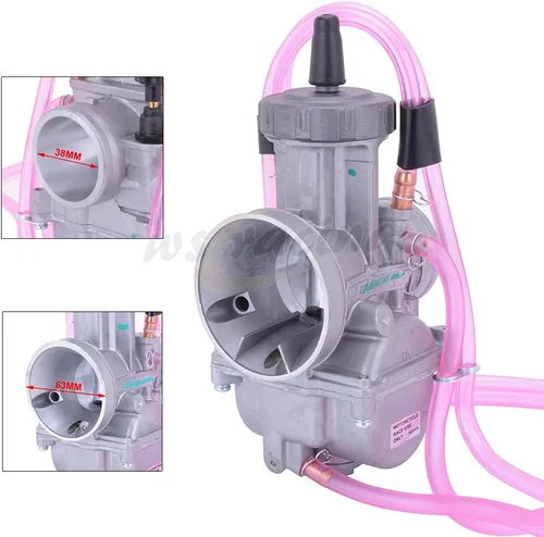 JFG RACING Carburador PWK38, Carburador PWK de 38 mm para motores de más de 150 cc para motocicletas de motocross, Pit Bike, moto de calle, ATV,