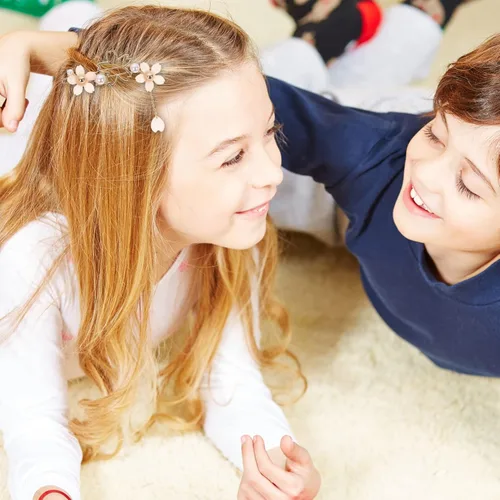 Miniatura 7 de 2 pinzas para el pelo con perlas dulces, alfileres de aleación para el cabello, pasadores para mujeres, niñas y adolescentes
