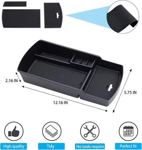 Miniatura 3 de PIMCAR Organizador de consola central para Honda Accord 2018 2019 2020 2021 2022 ABS - Caja de inserto de reposabrazos de material plástico, Accord