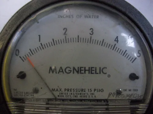 Miniatura 4 de Dwyer 2005 Magnehelic Medidor de presión diferencial, Tipo, 0 a 5" WC, 4
