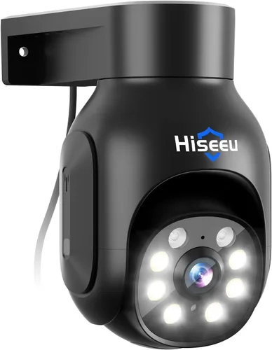 Miniatura 9 de Cámara de seguridad Hiseeu inalámbrica para exteriores, 5MP con visión nocturna a color, cámara de vigilancia WiFi 2.4&5G con giro e inclinación