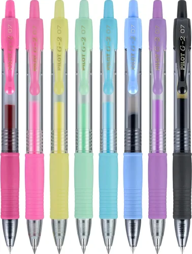 Miniatura 6 de Pilot G2 - Bolígrafos de gel de alta calidad, punta fina de 0.028 in, colores surtidos, paquete de 8