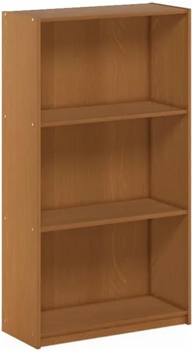 Miniatura 21 de Furinno Basic - Estantería de almacenamiento para librerías de 3 niveles, nogal oscuro