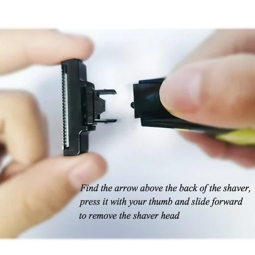 Miniatura 5 de INVODA OneBlade - Cabezales híbridos de repuesto para recortadora y afeitadora eléctrica para hombres, impermeable, húmedo y seco (paquete de 1)